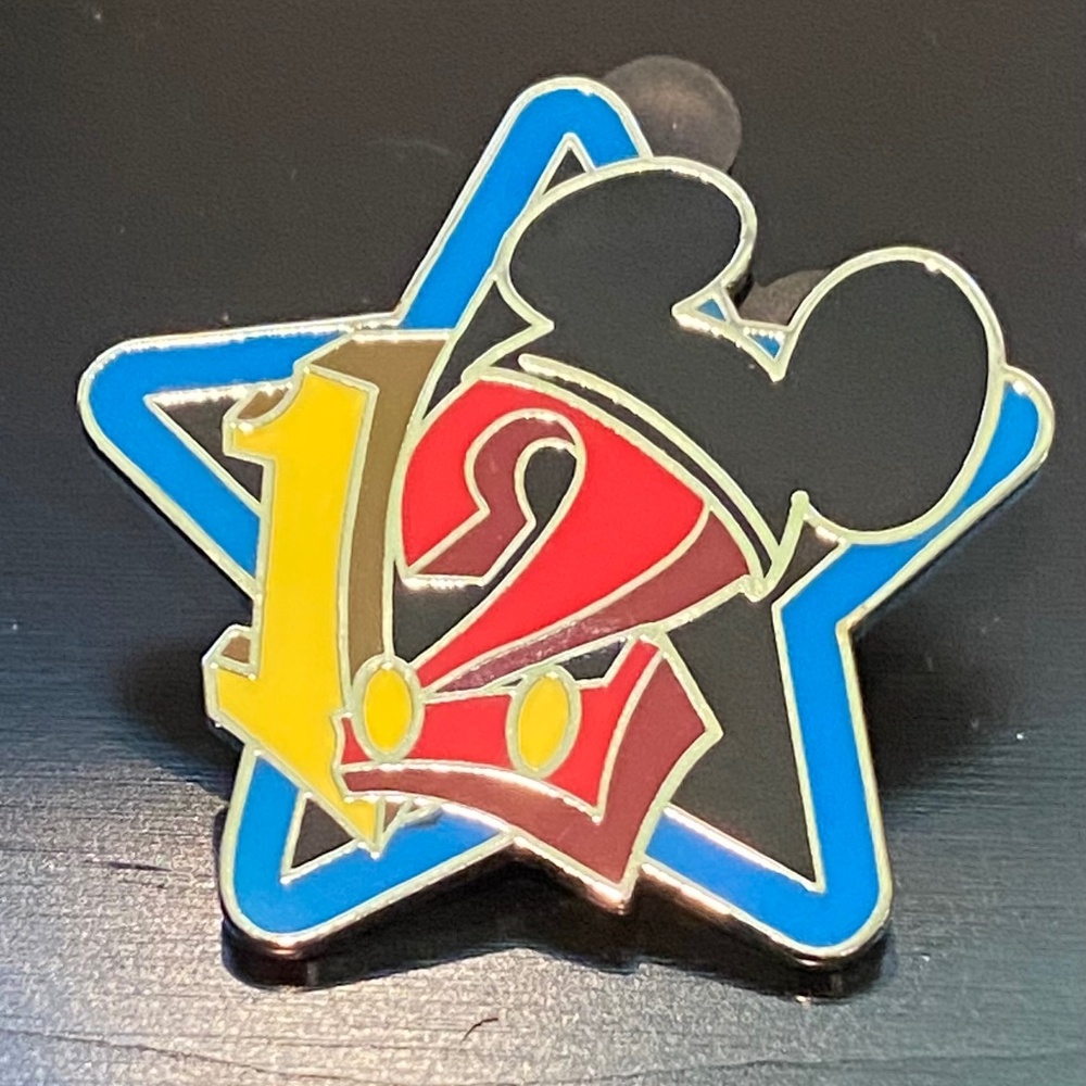 Disney WDW 2012 Stars Mini-Pin Collection Mickey Mouse Ears 12th Birthday/Anniv.